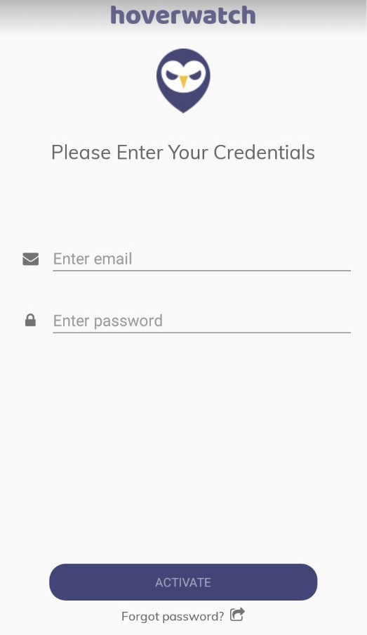 Hoverwatch mobile app login